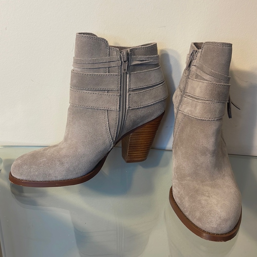 Sole Society Gray Ankle Boots